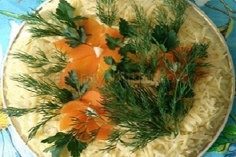 Салат с грибами и корейской морковью рецепт