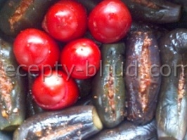 фаршированные баклажаны и помидоры Рецепт 