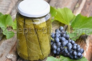 Консервированные виноградные листья рецепт с фото